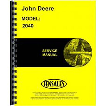 Aftermarket Service Manual Fits John Deere 2040 Tractor RAP1307302